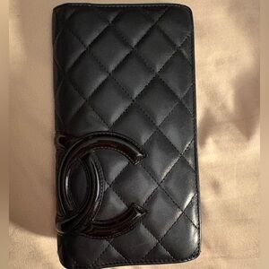 Chanel Black Quilted Wallet